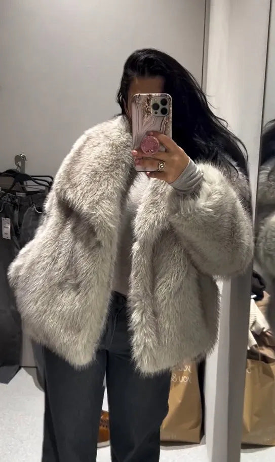 Firmine Veste en Fausse Fourrure
