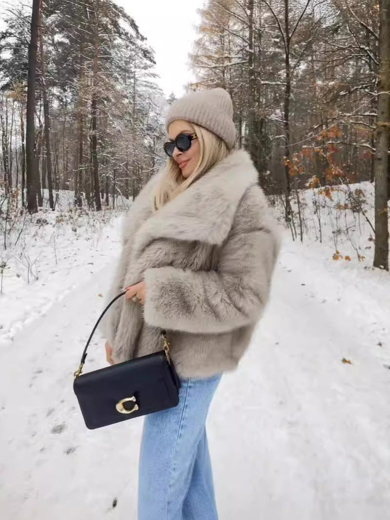 Firmine Veste en Fausse Fourrure