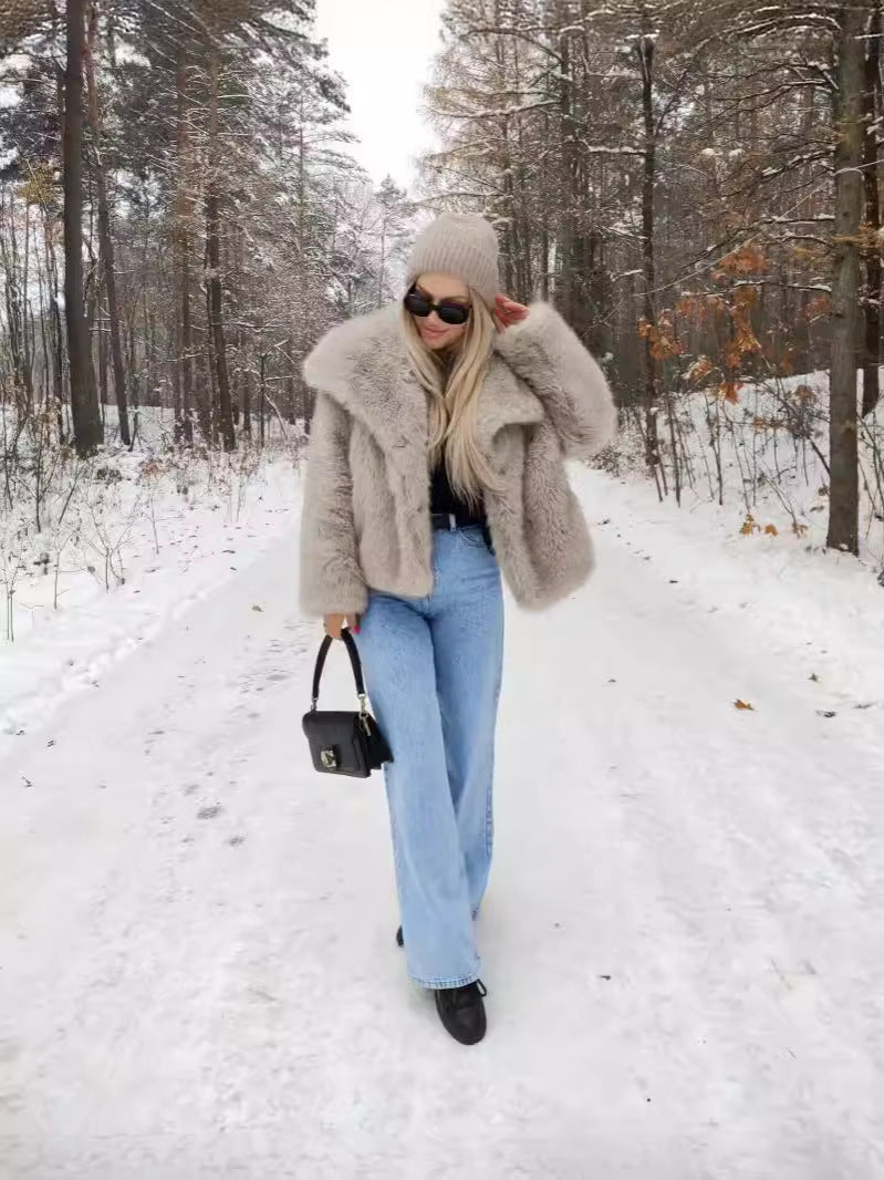 Firmine Veste en Fausse Fourrure