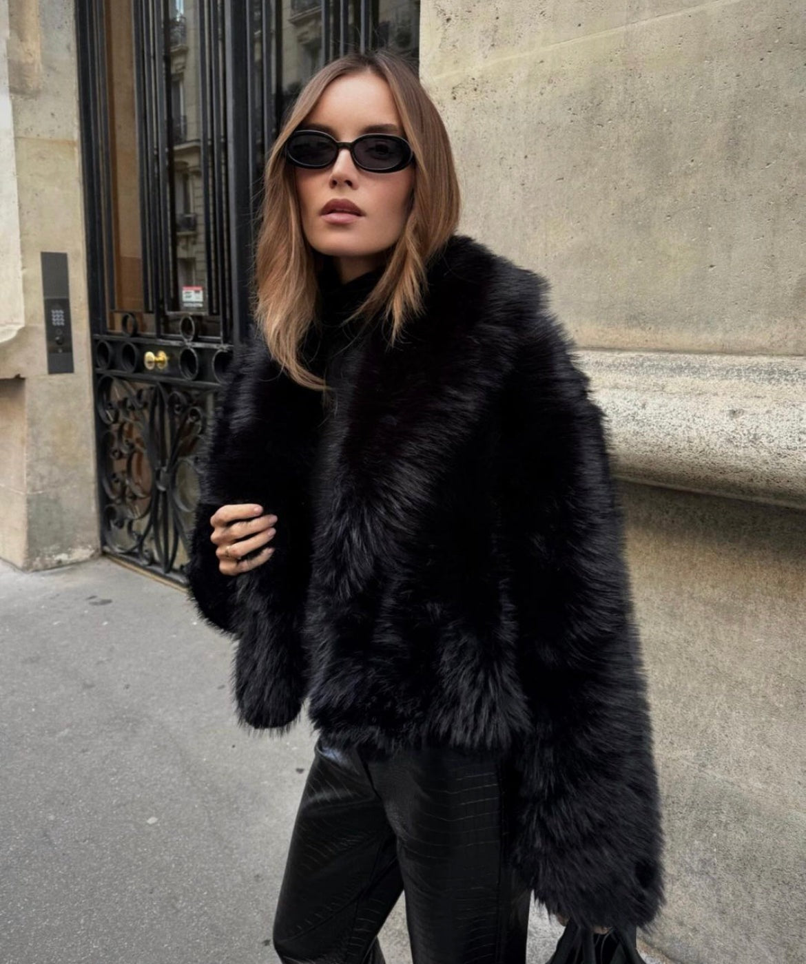 Firmine Veste en Fausse Fourrure