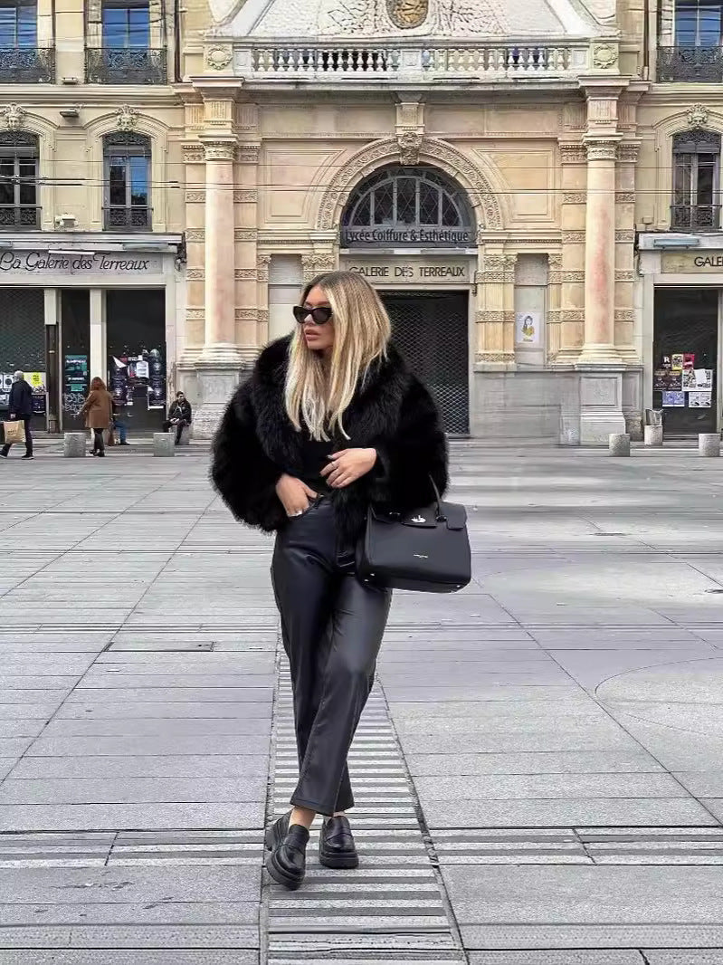Firmine Veste en Fausse Fourrure