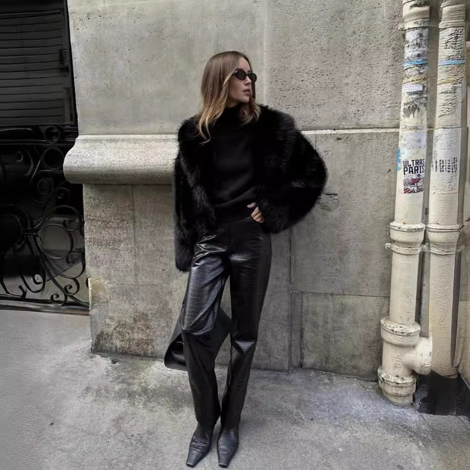 Firmine Veste en Fausse Fourrure