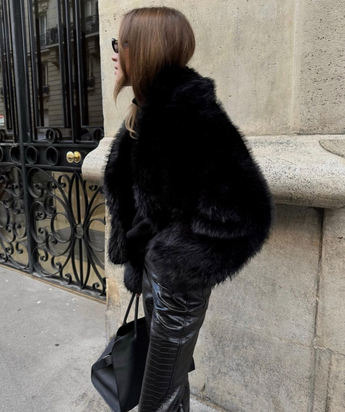 Firmine Veste en Fausse Fourrure