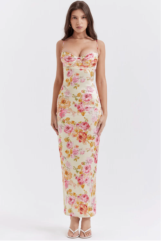 Adèle Robe Longue Fleurie