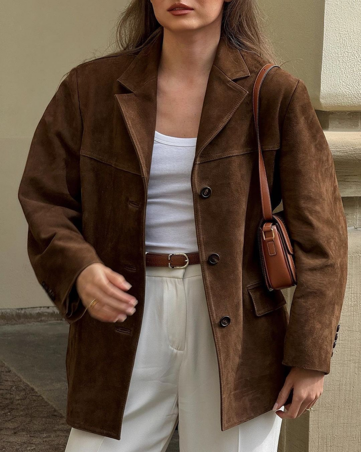 Fanny Veste en Daim Blazer