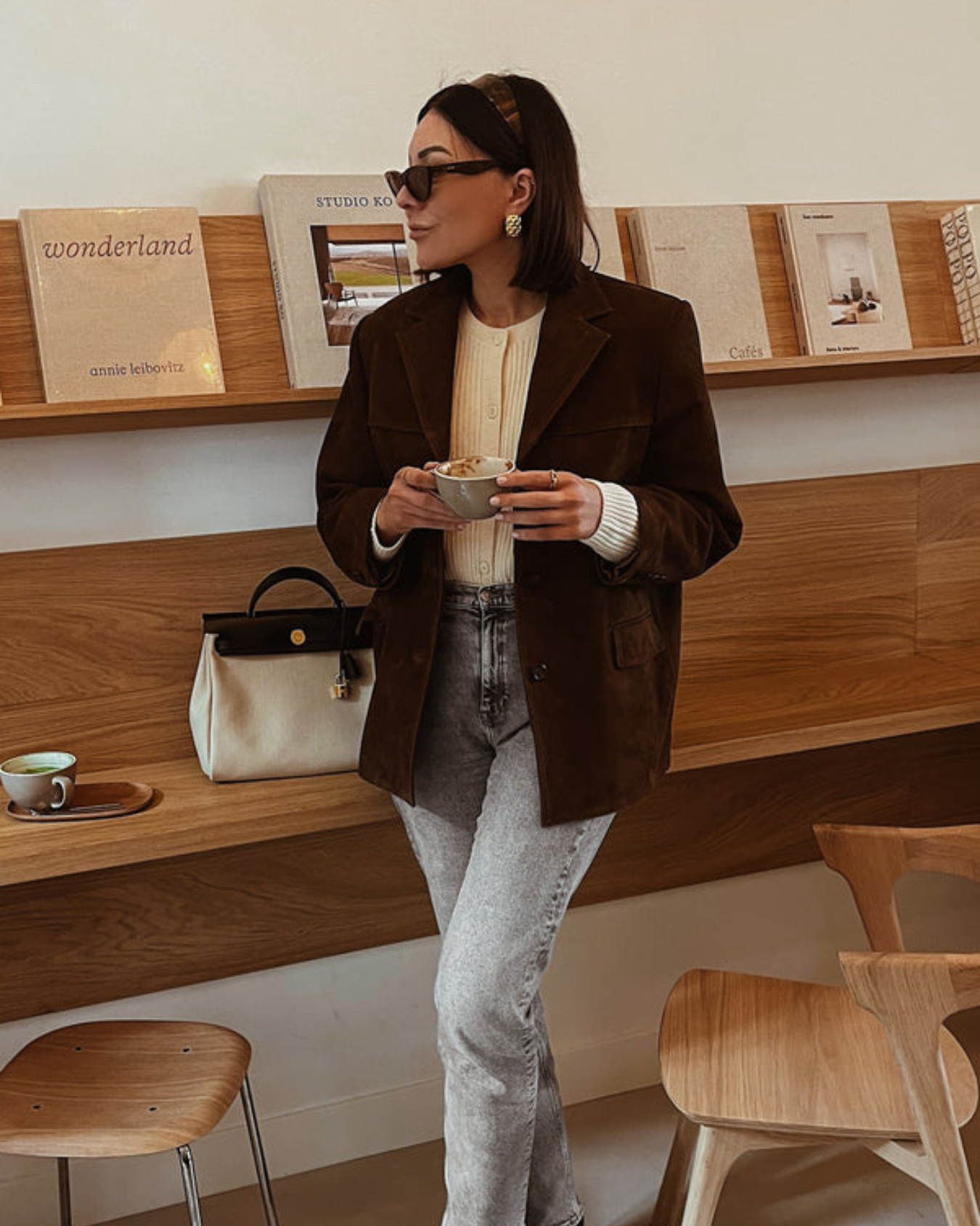 Fanny Veste en Daim Blazer