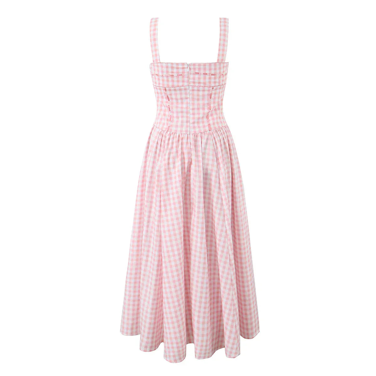 Célia Robe Mi-Longue Vichy
