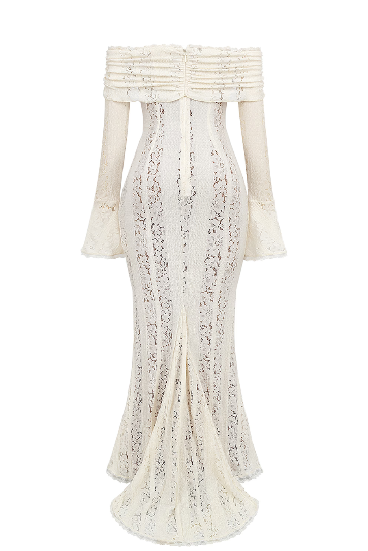 Victoire Robe Longue en Dentelle