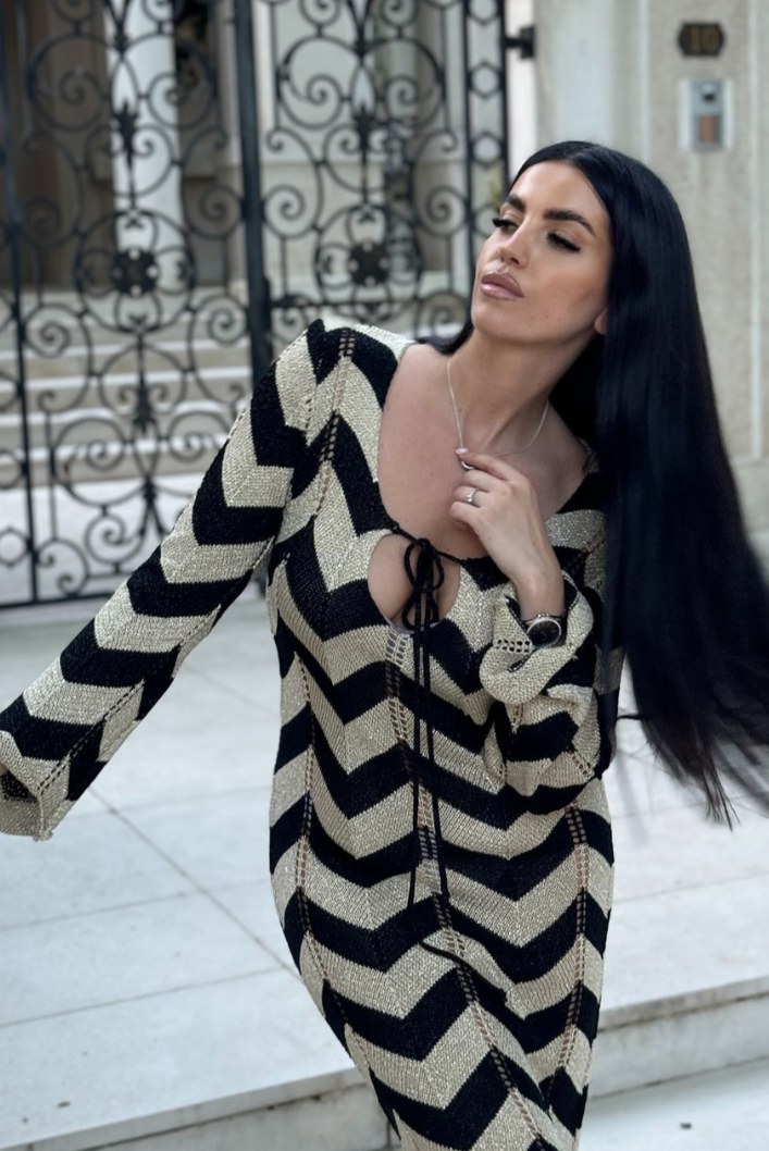 Victoire Robe Longue Maille