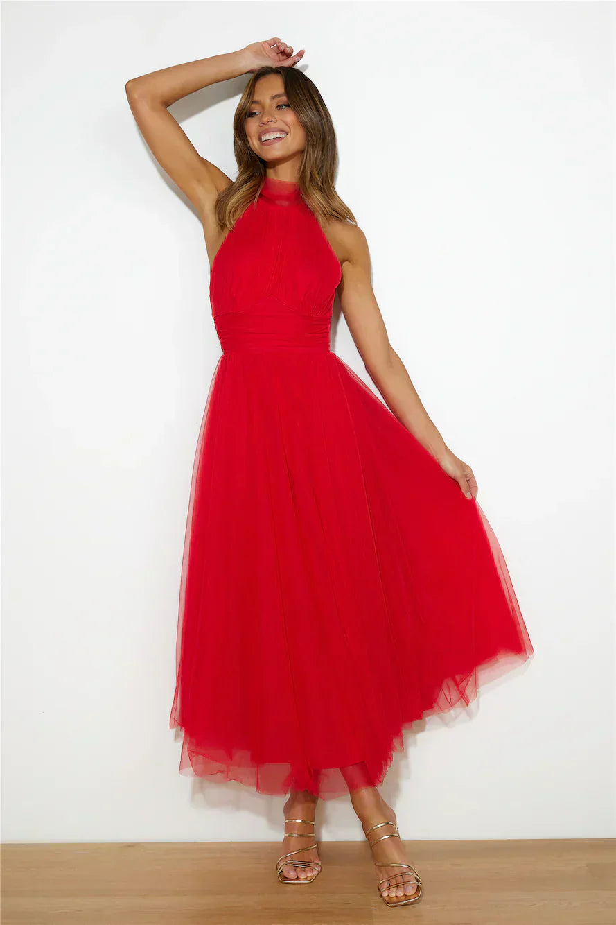 Firmine Robe Mi-Longue en Tulle