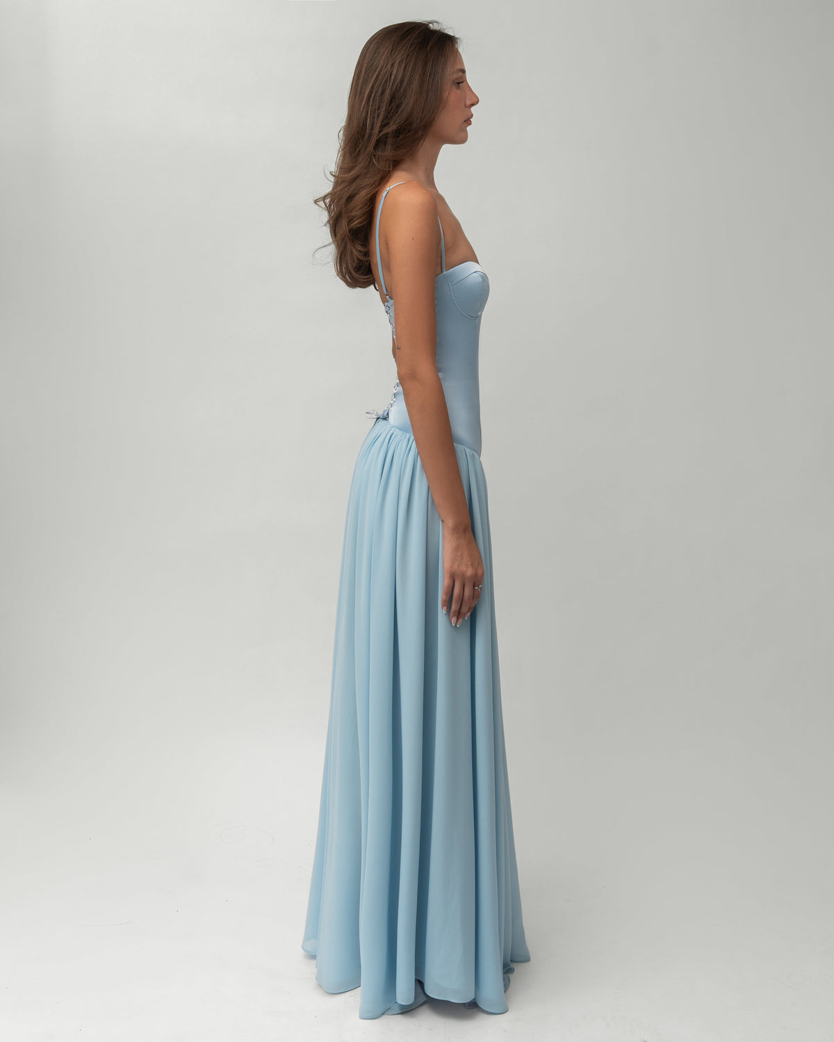 Romane Robe Longue à Lacets