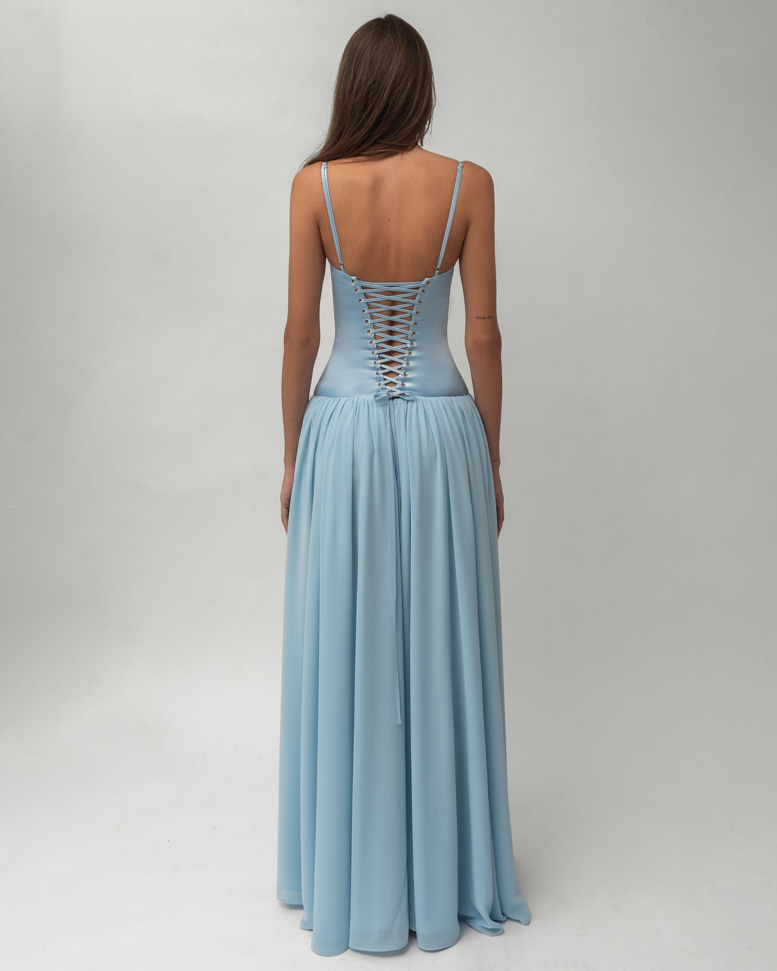 Romane Robe Longue à Lacets
