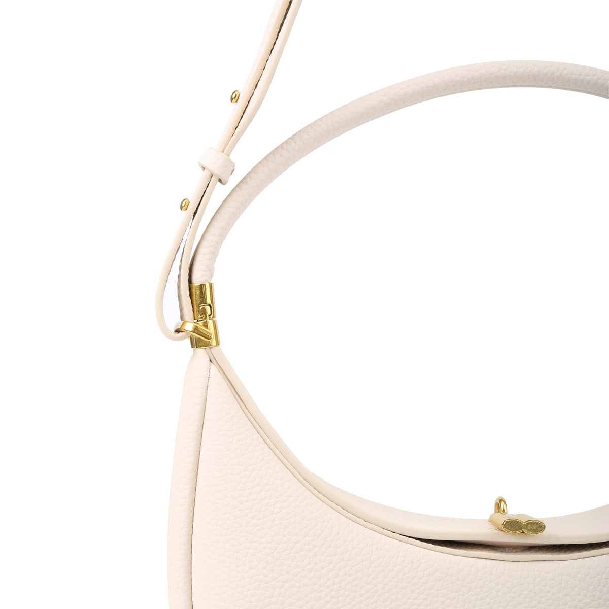 Vegan Leather Crescent Shoulder Bag – Half Moon Crossbody Purse for Women