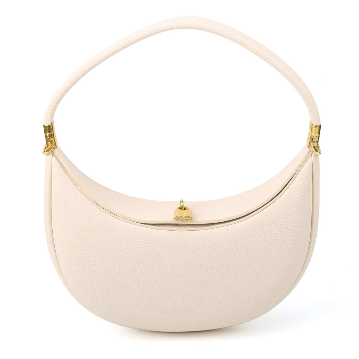 Vegan Leather Crescent Shoulder Bag – Half Moon Crossbody Purse for Women