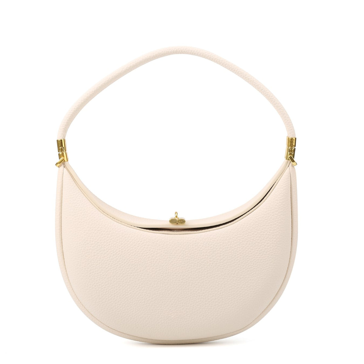 Vegan Leather Crescent Shoulder Bag – Half Moon Crossbody Purse for Women