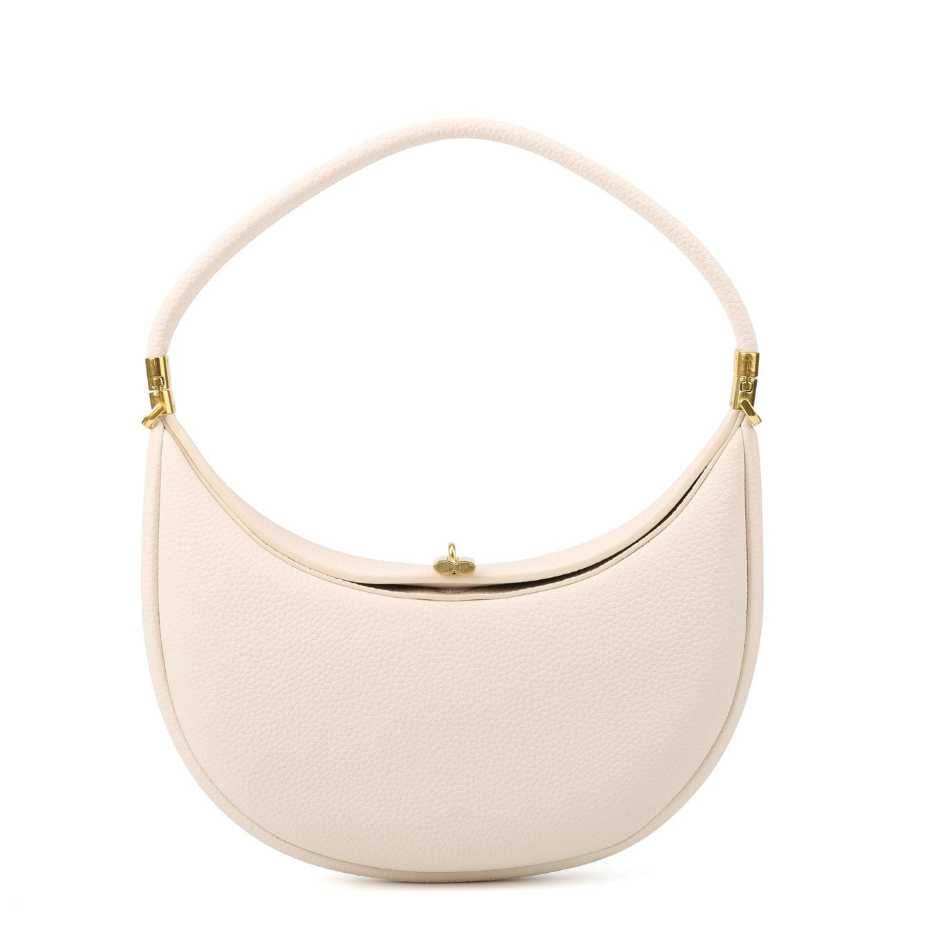 Vegan Leather Crescent Shoulder Bag – Half Moon Crossbody Purse for Women