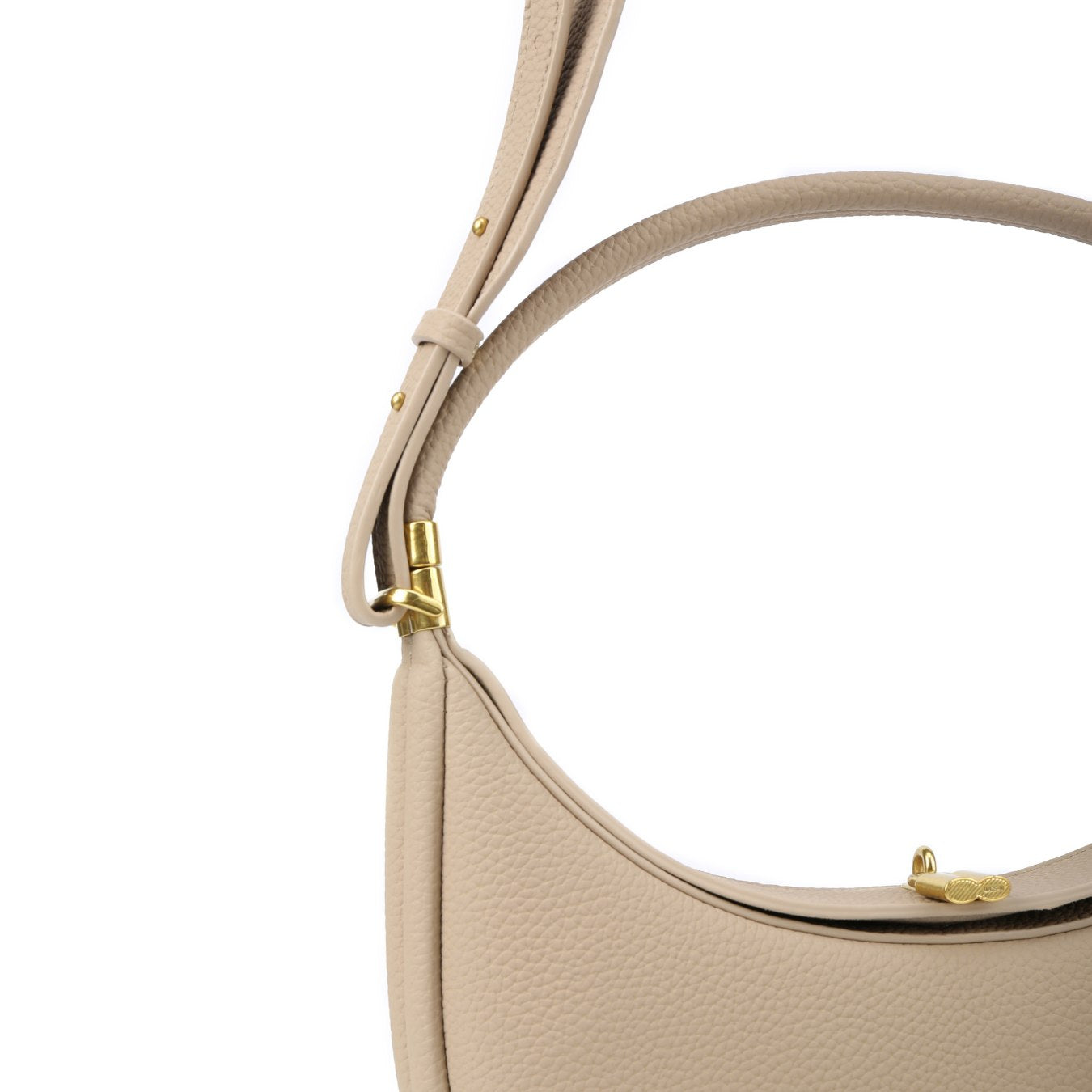 Vegan Leather Crescent Shoulder Bag – Half Moon Crossbody Purse for Women