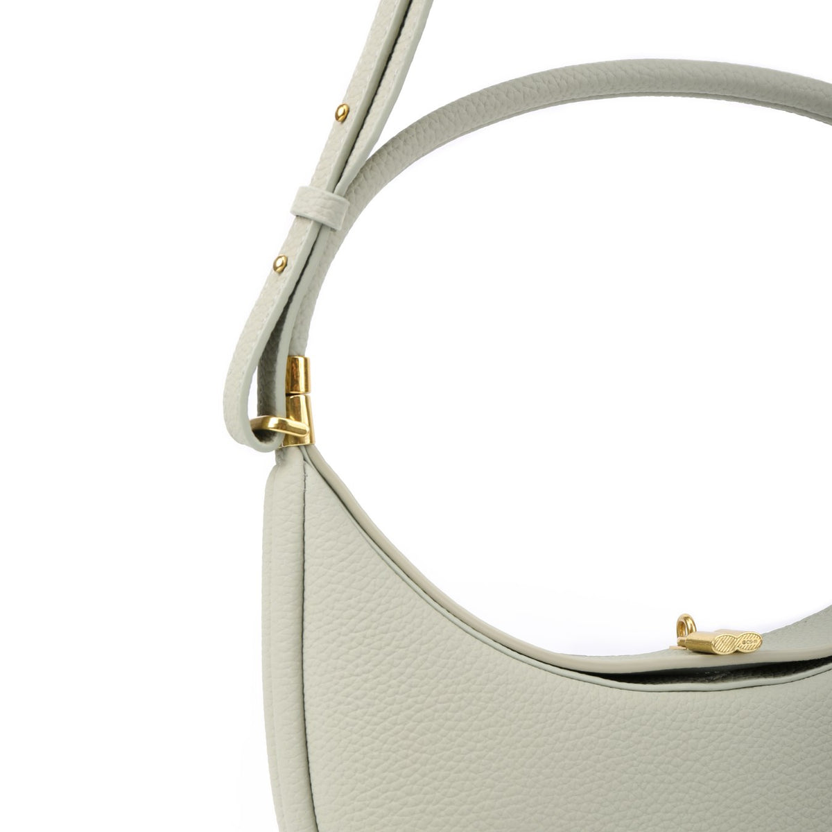 Vegan Leather Crescent Shoulder Bag – Half Moon Crossbody Purse for Women