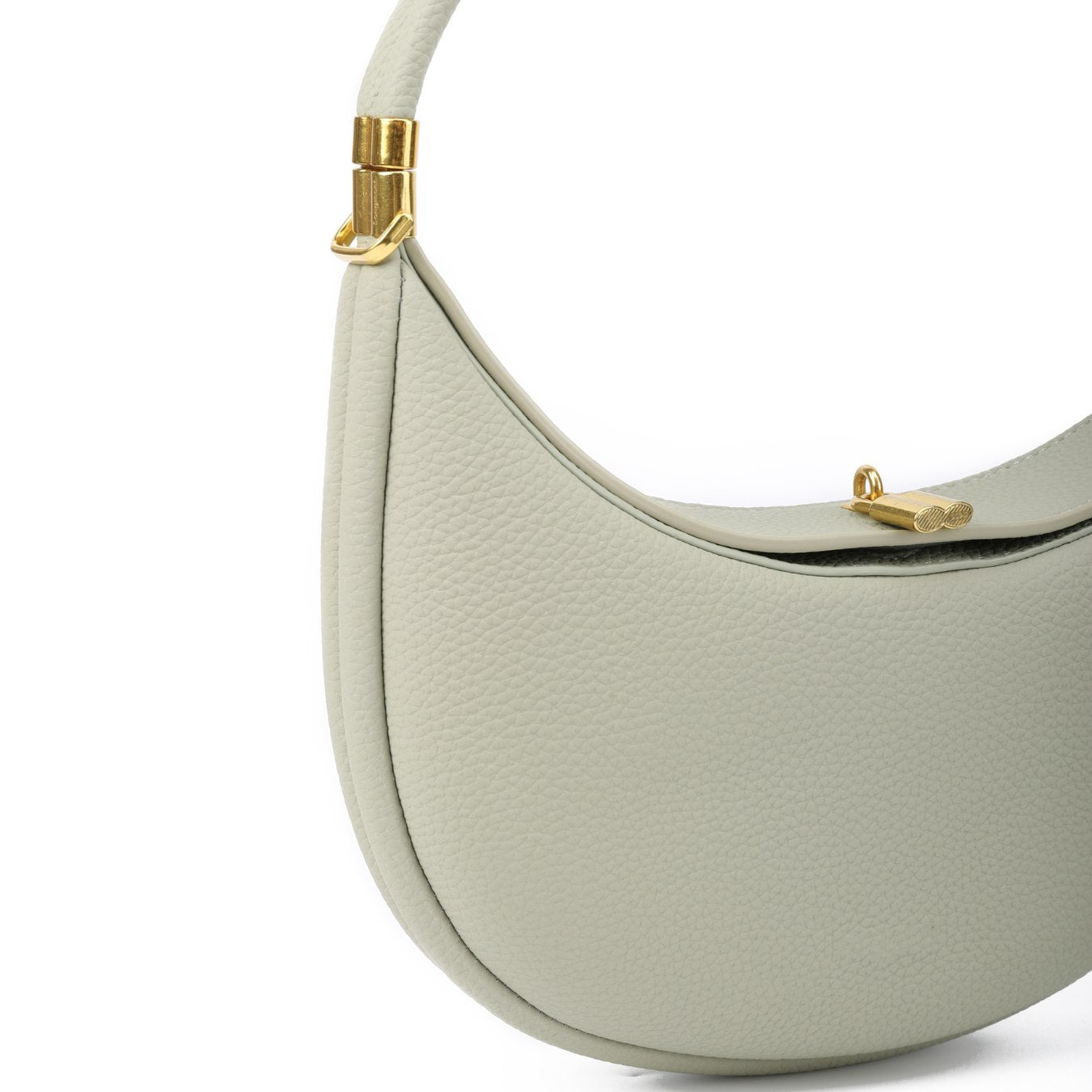 Vegan Leather Crescent Shoulder Bag – Half Moon Crossbody Purse for Women