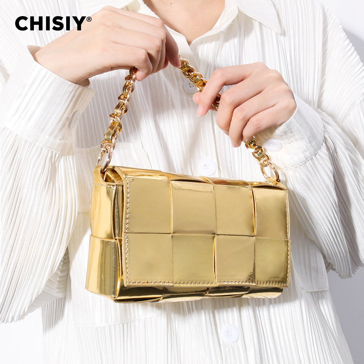 CHISIY Original Handmade Woven Crossbody Bag - Fashionable Single Shoulder Bag for Students