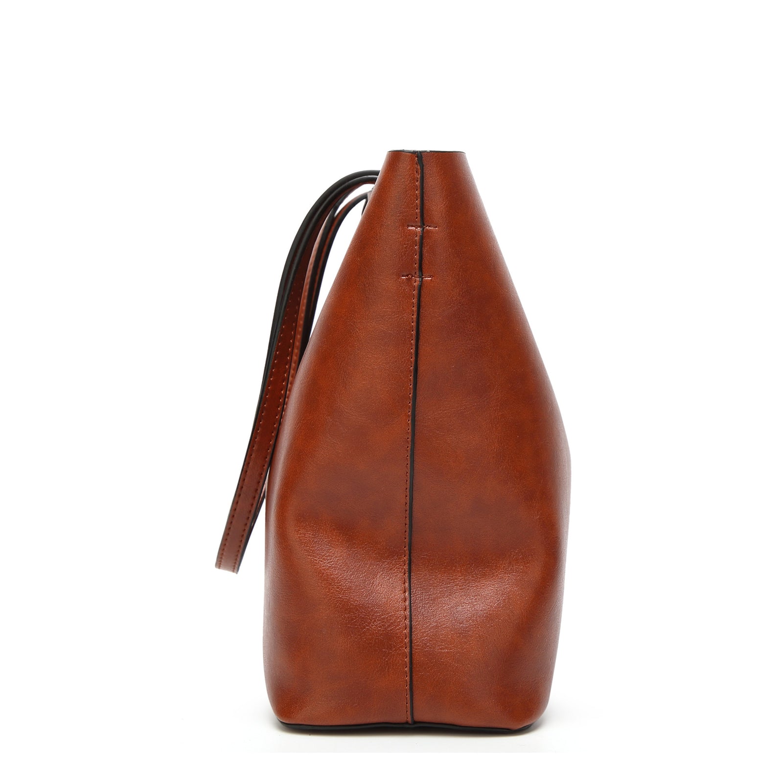 Vegan Leather Large Tote Bag – Double Handle Shoulder Work Bag for Women