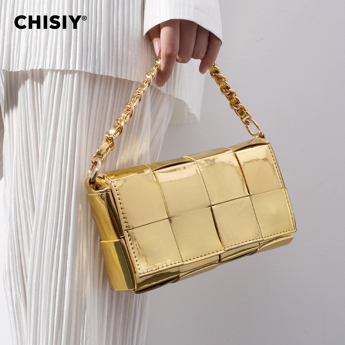 CHISIY Original Handmade Woven Crossbody Bag - Fashionable Single Shoulder Bag for Students