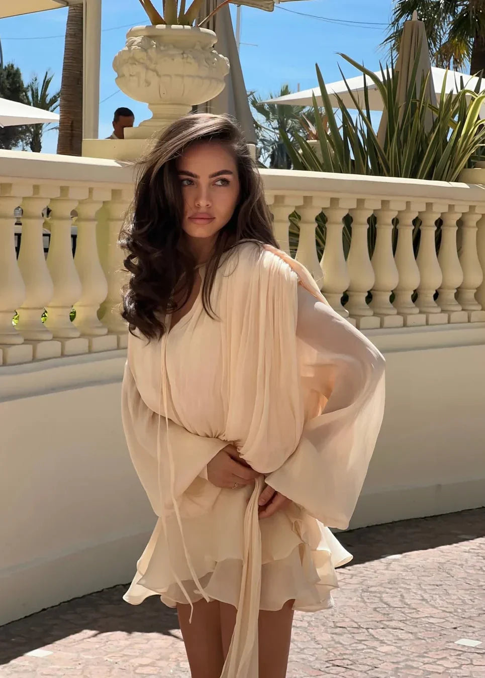 Frédérique Robe Courte à Volants