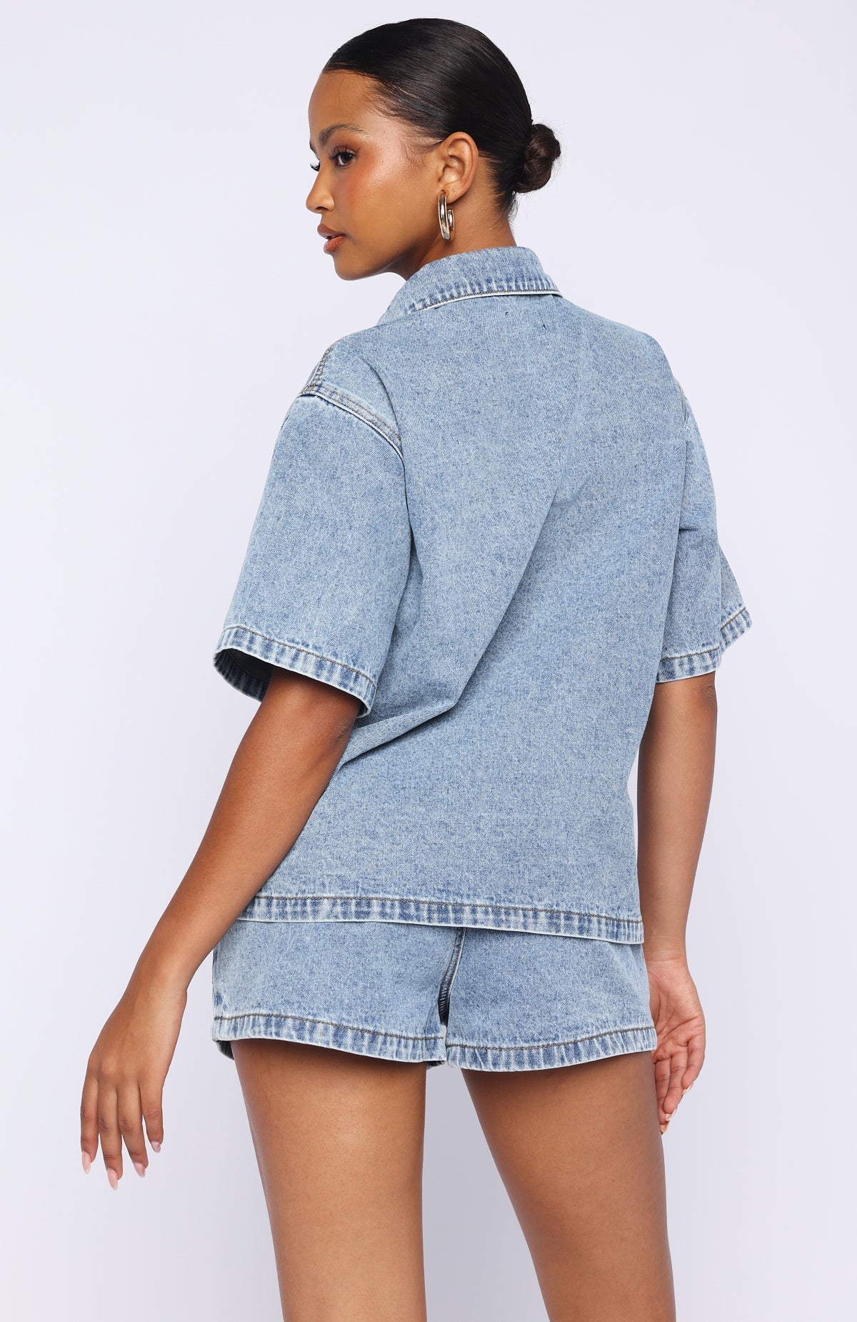 Isaure Chemise en Jean Boutonnée Chemise